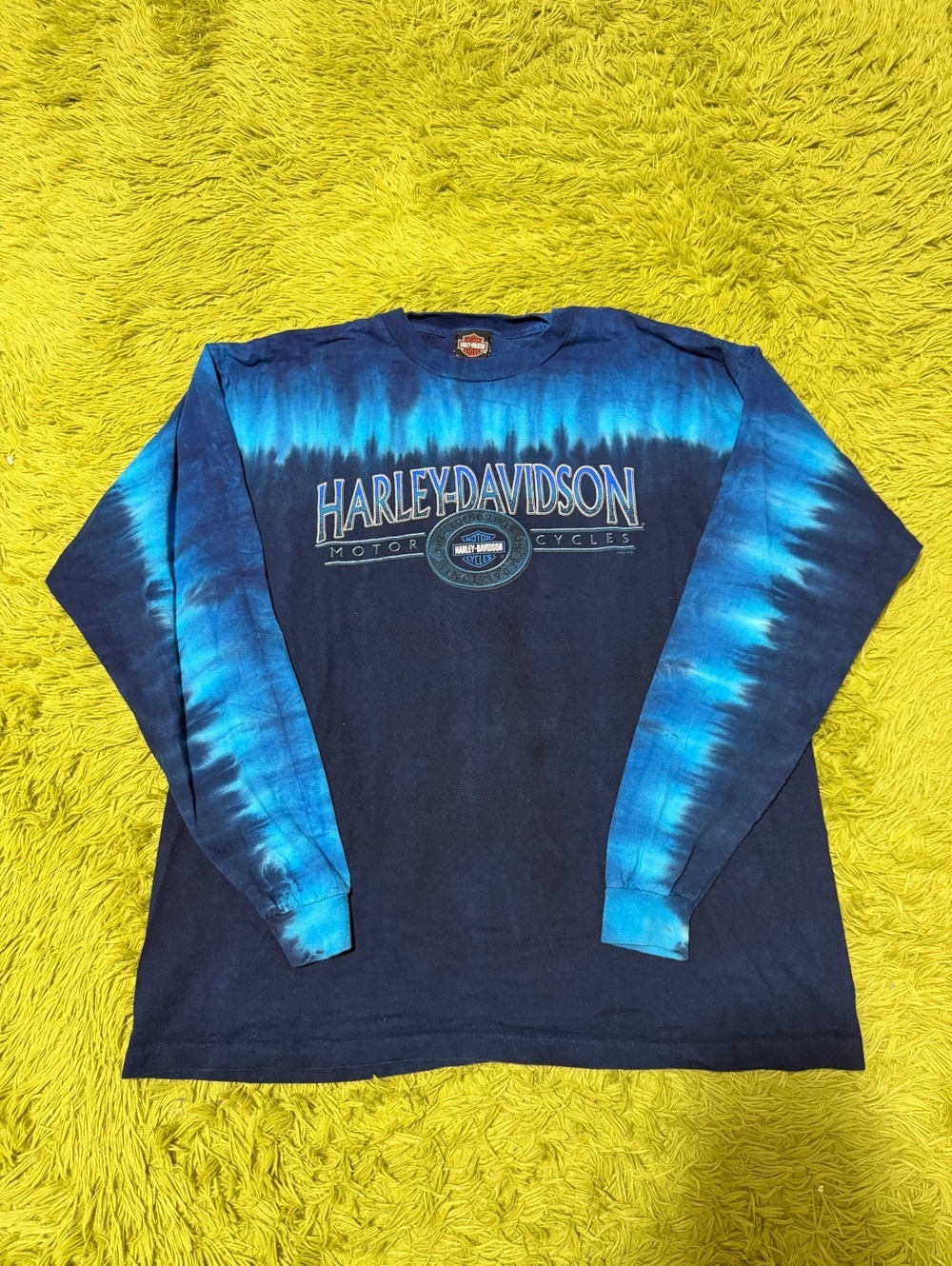 Vintage Harley Davidson Denver Colorado Tye Dye Long Sleeve Graphic T-shirt XL